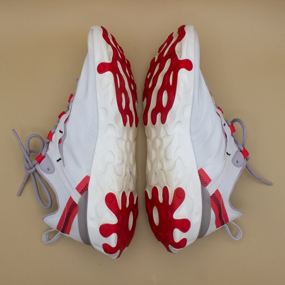 Nike React Element 55 Sail Phantom Red Shoes BQ2728-010 Women's Size 9 - Picture 7 of 9